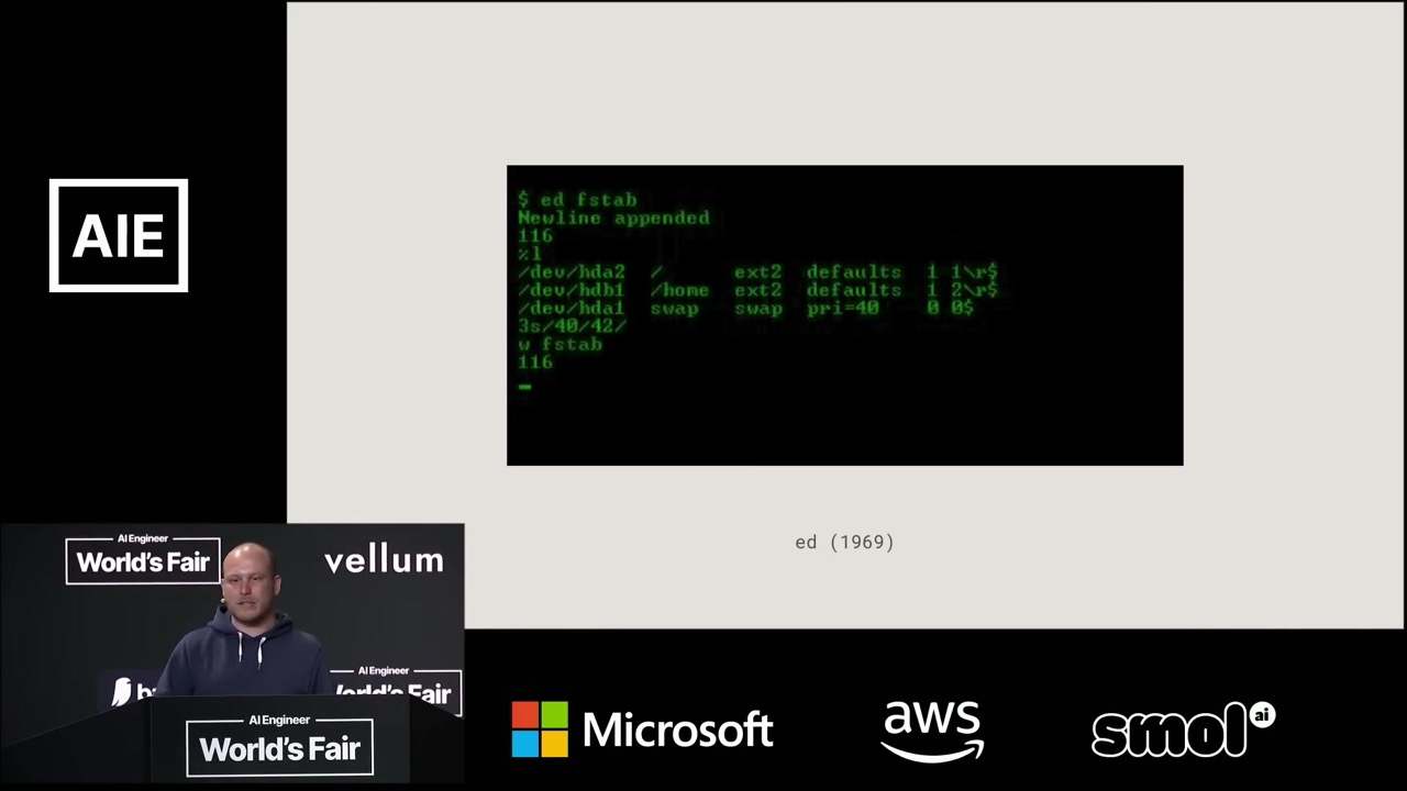 Ed - first text editor